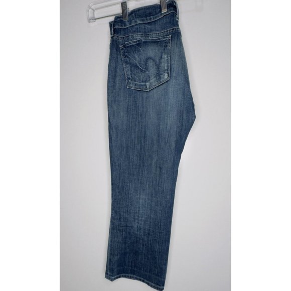 Citizens of Humanity Jeans 29 Blue Denim Whiskey‎ Low Waist Cropped USA Womens - Picture 4 of 12